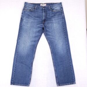 Levi's 505 Straight Fit Jeans Men 40x32 Blue Stonewash Denim Workwear Casual